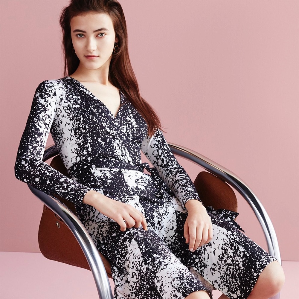 DVF Lilyann Wrap Dress Size 4